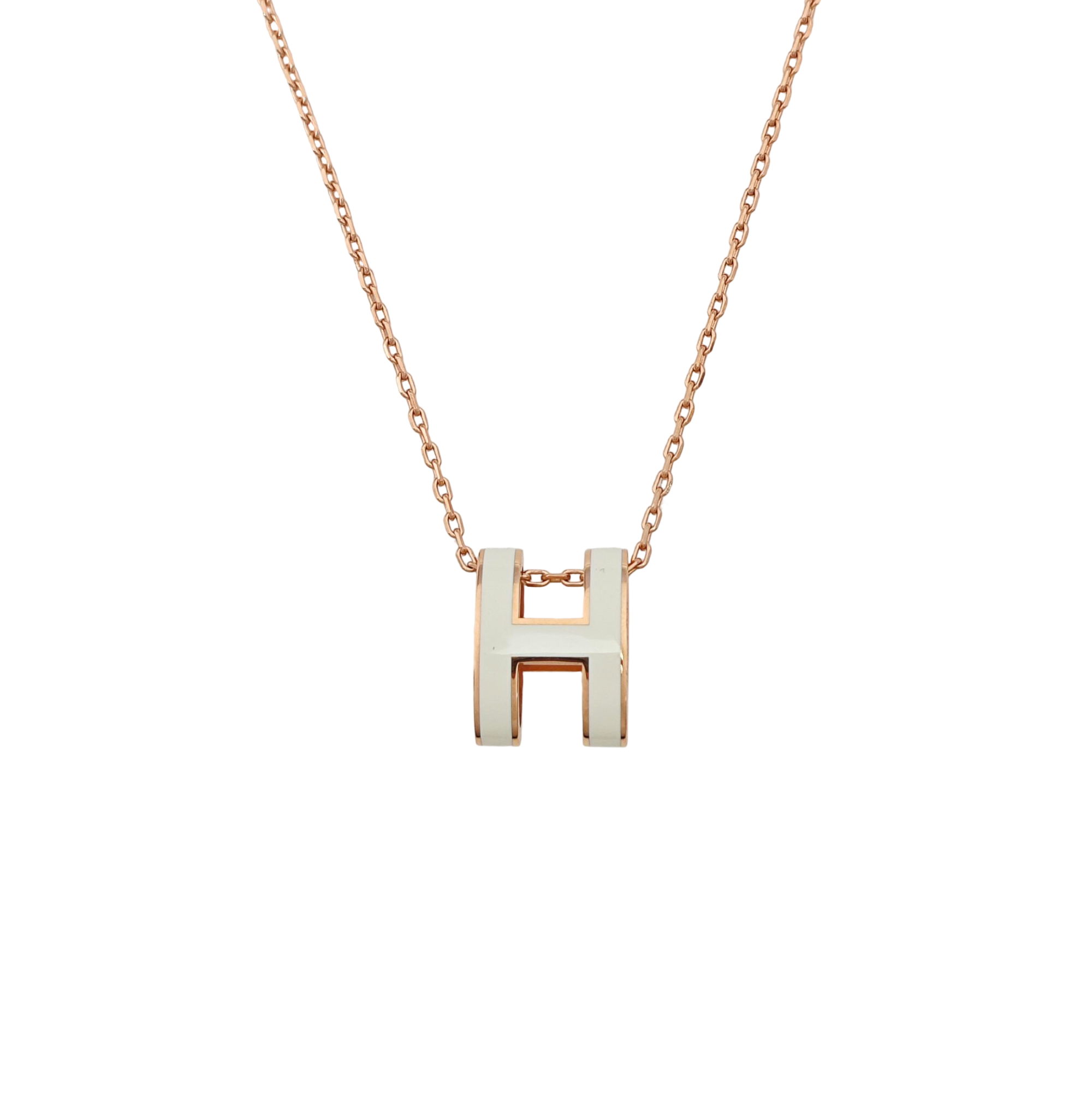 Pop H Metal Rose Gold Necklace