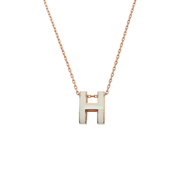 Pop H Metal Rose Gold Necklace