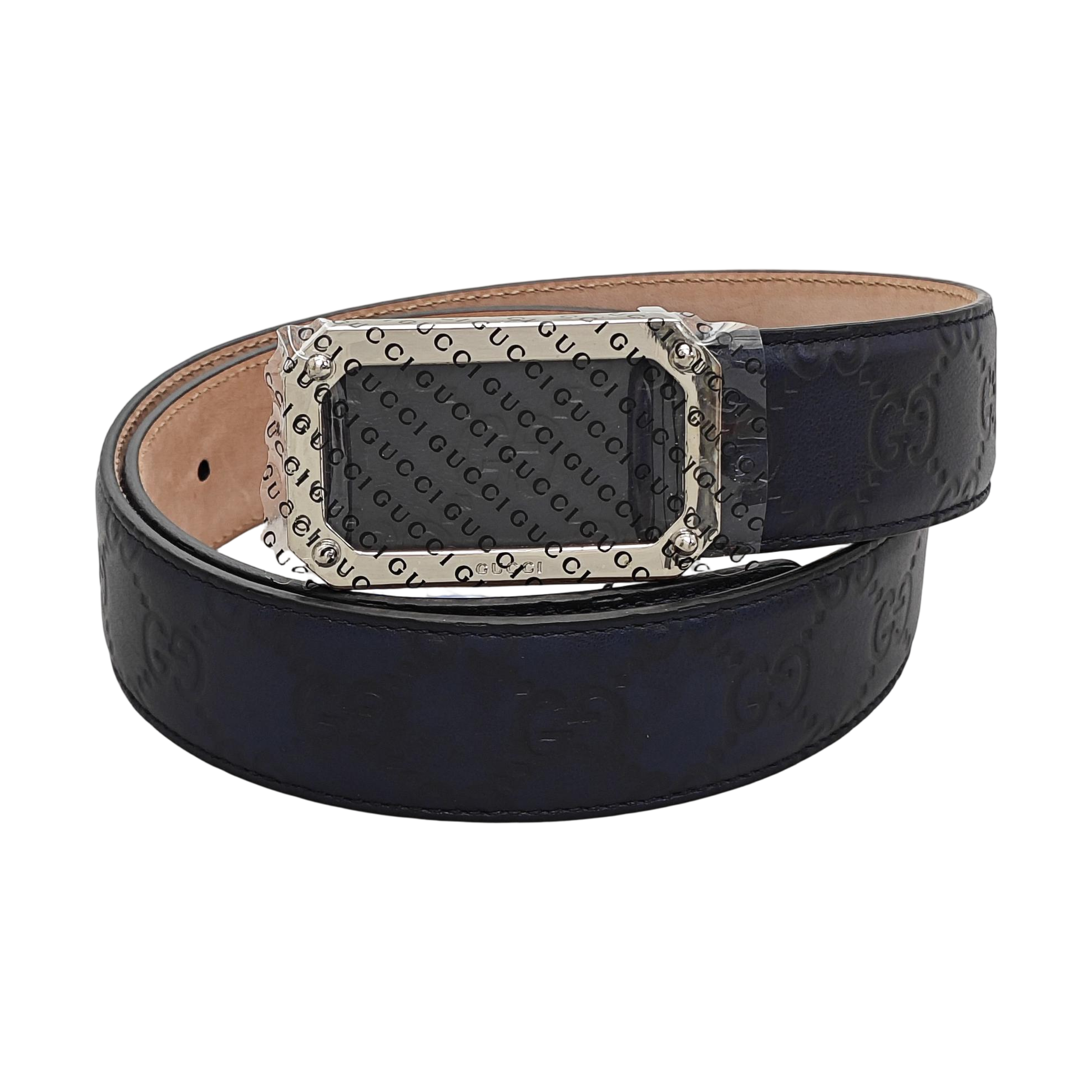 Leather Belt Blue