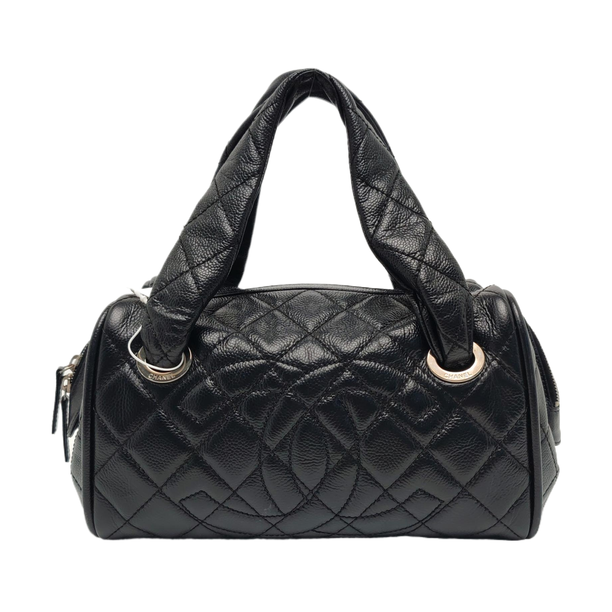 Quilted Grained Calfskin Black