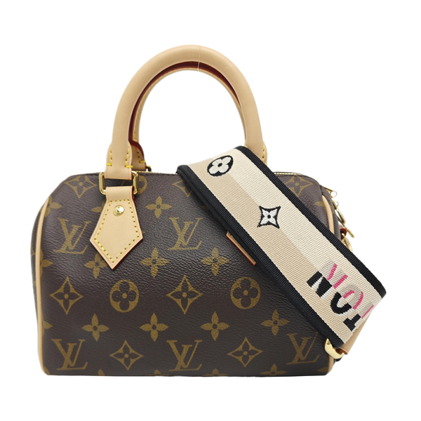 SPEEDY 20 Monogram Coated Canvas Brown