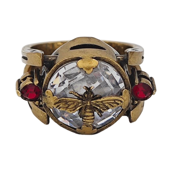 Metal Scarf Ring Gold