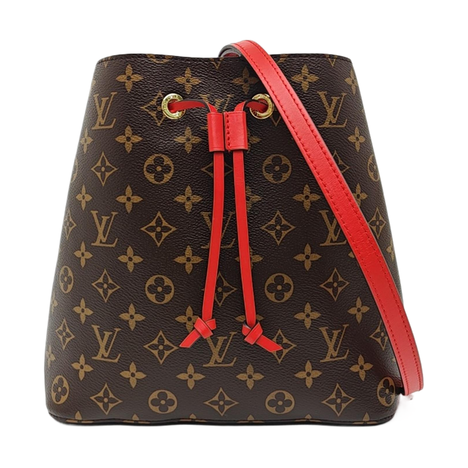 NÉONOÉ MM Monogram Coated Canvas Brown