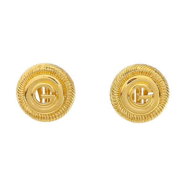 Metal Gold Clip On Earrings
