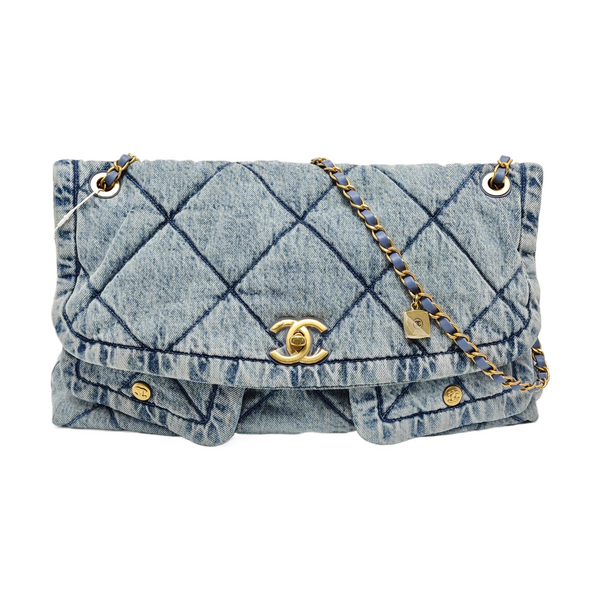 Suppletwins Quilted Denim Blue