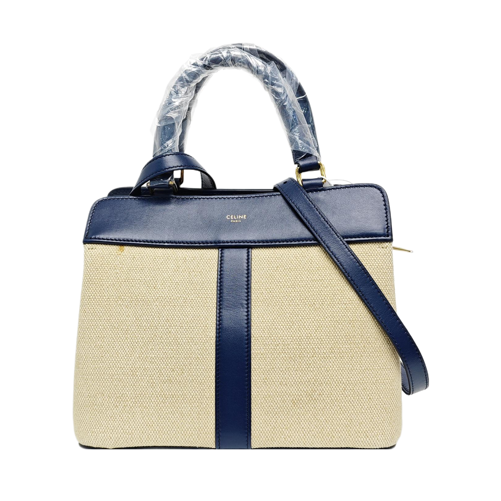 CABAS DE FRANCE Small Canvas White