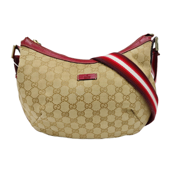 Monogram Canvas Shoulder Bag Beige