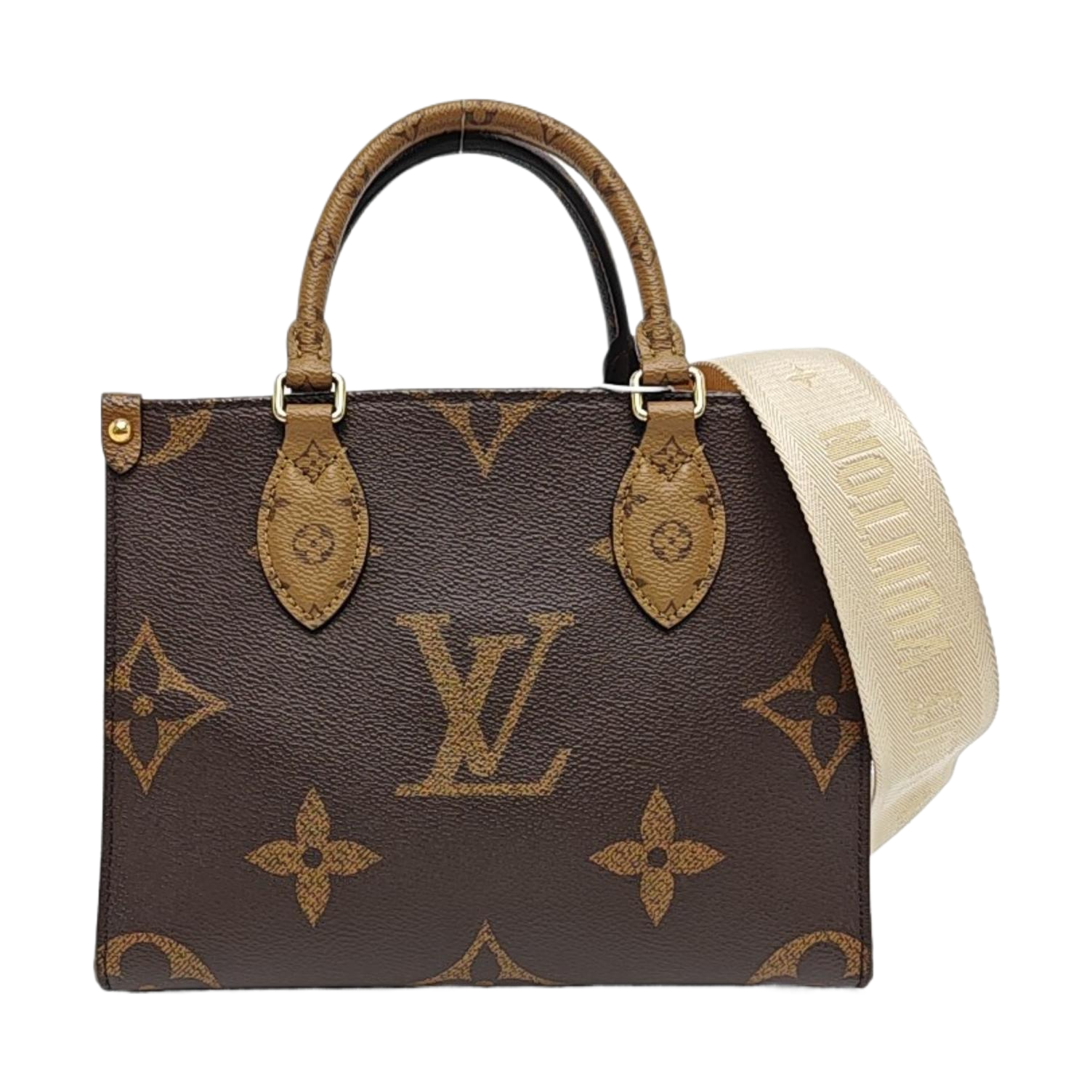 ONTHEGO PM Monogram Coated Canvas Brown