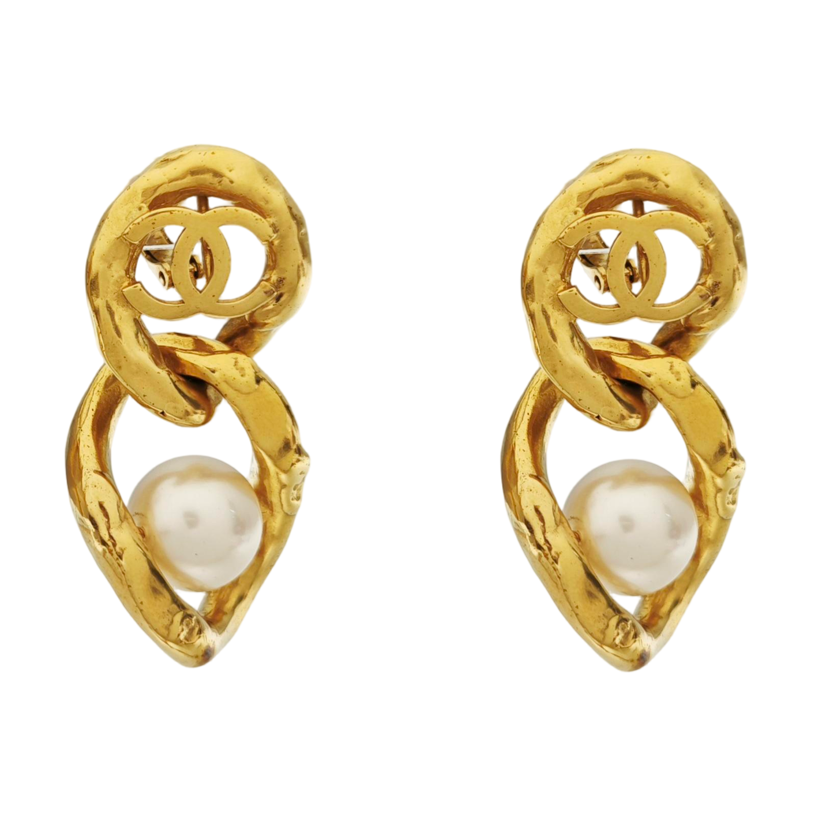 Metal Gold Clip On Earrings