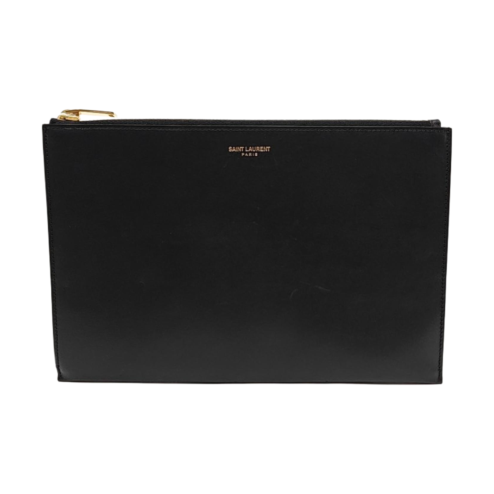 Calfskin Clutch Medium Black