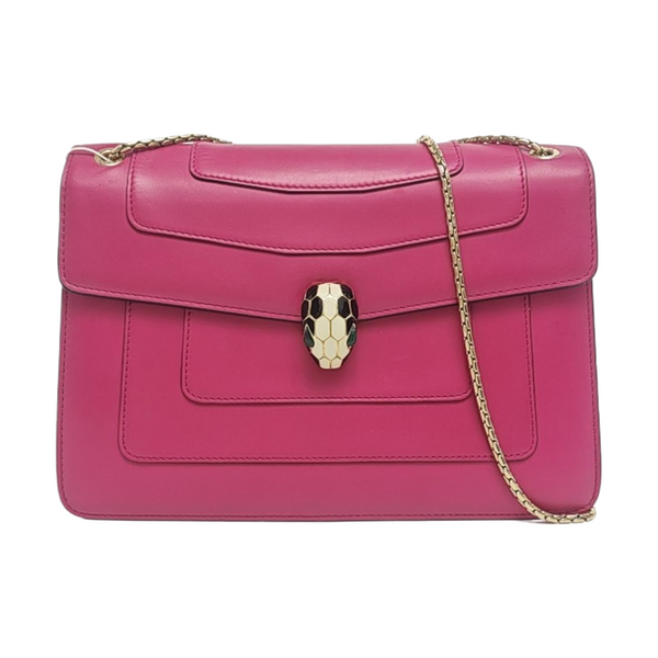 SERPENTI FOREVER Medium Calfskin Red