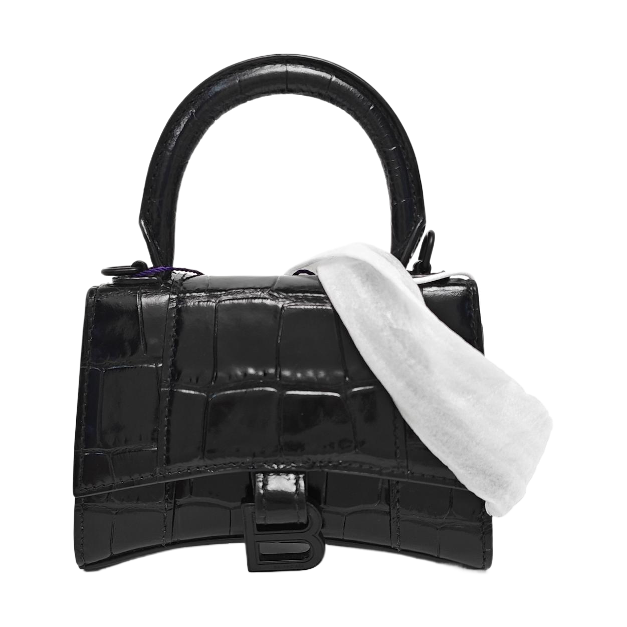 Hourglass Mini Calfskin Black