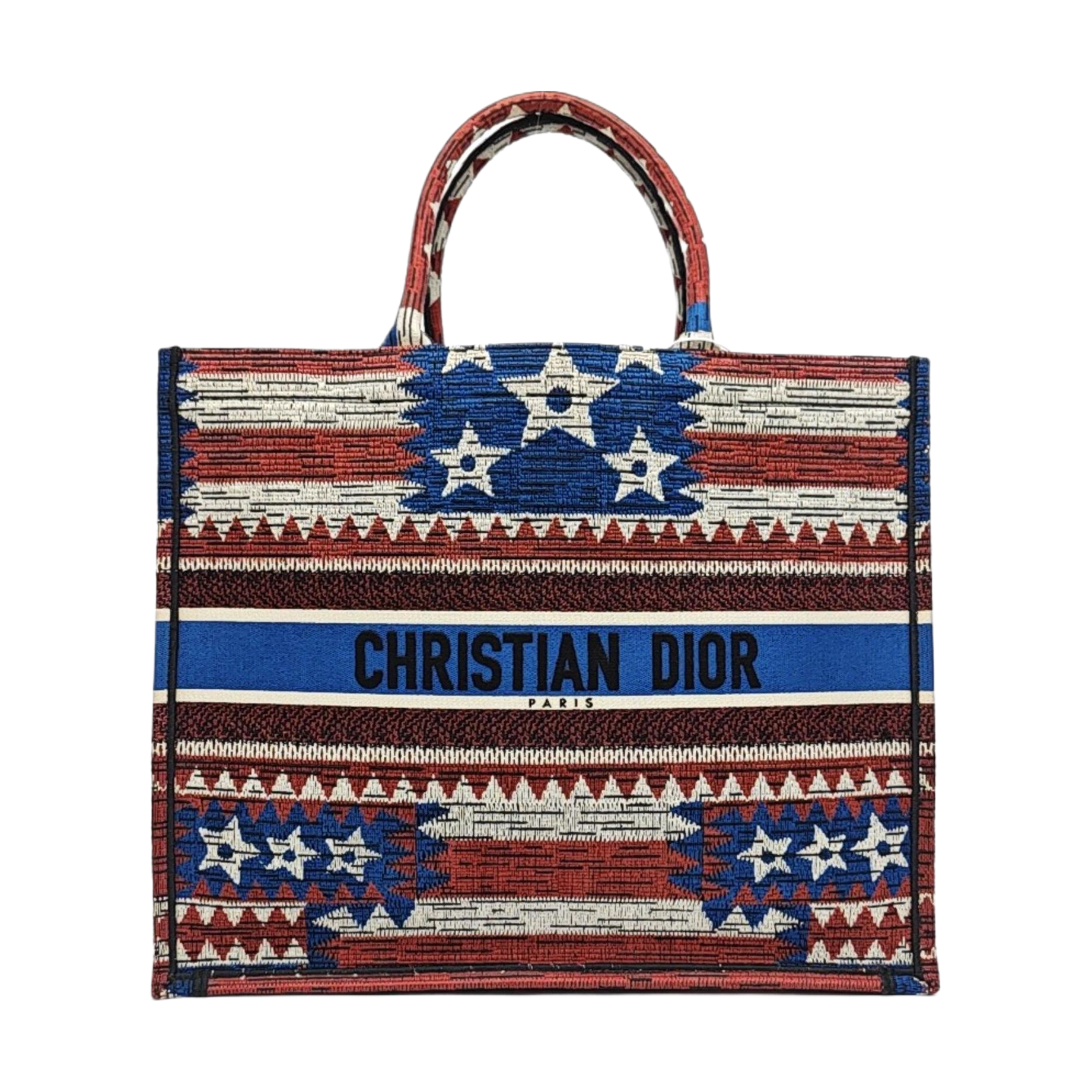 Book Tote Large Canvas Multicolor
