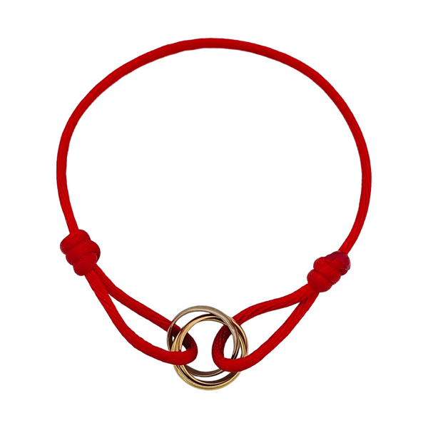 TRINITY 18k White Gold Red Bracelet