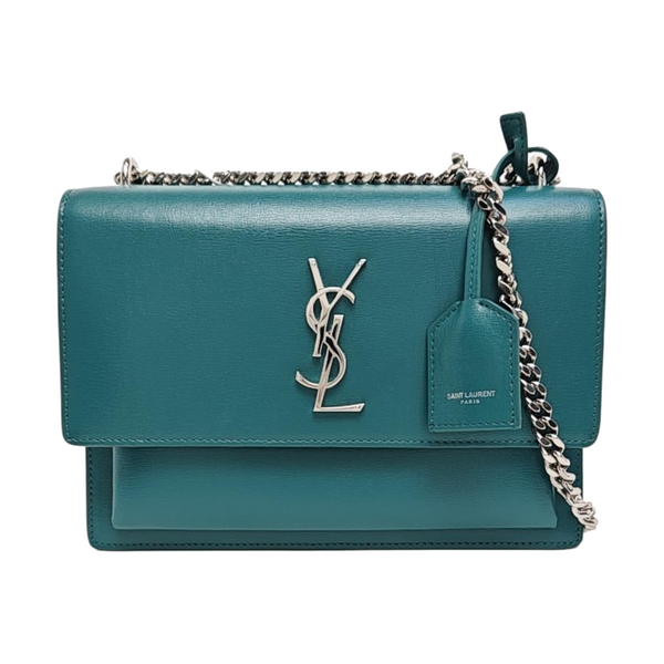 SUNSET Medium Calfskin Green