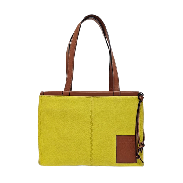 Cushion Small Canvas Yellow