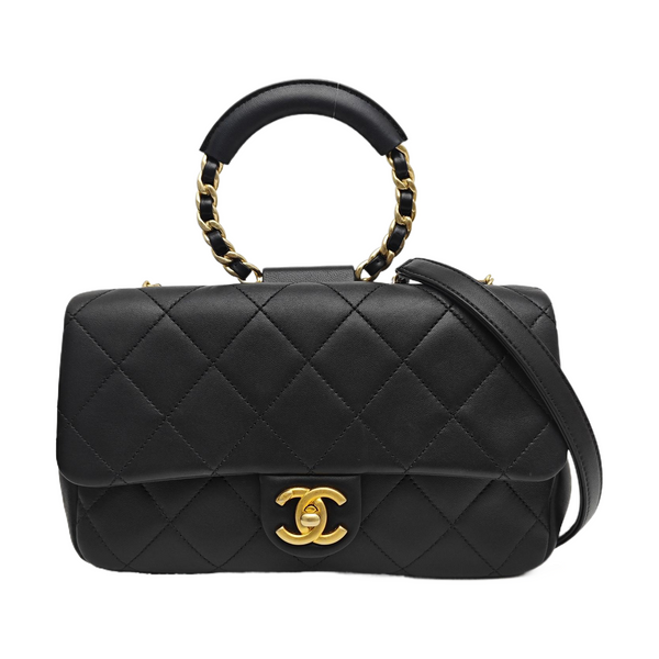 IN THE LOOP Quilted Lambskin Black