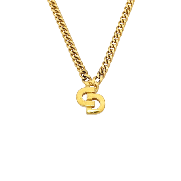 Petit CD Metal Gold Necklace