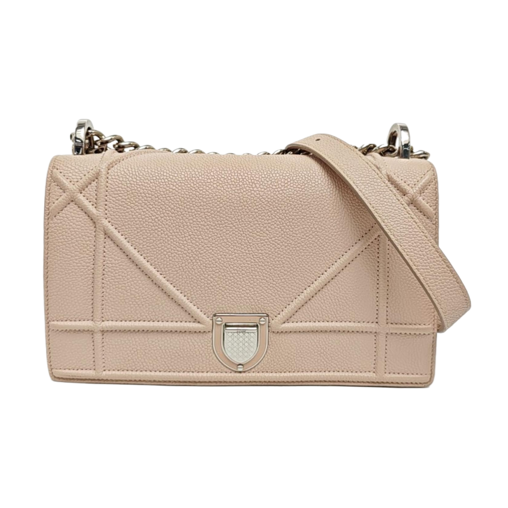 Diorama Small Cannage Calfskin Pink
