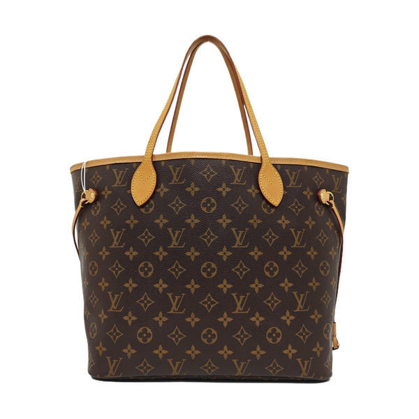 NEVERFULL MM Monogram Coated Canvas Brown