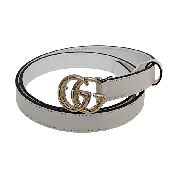 Leather Belt White