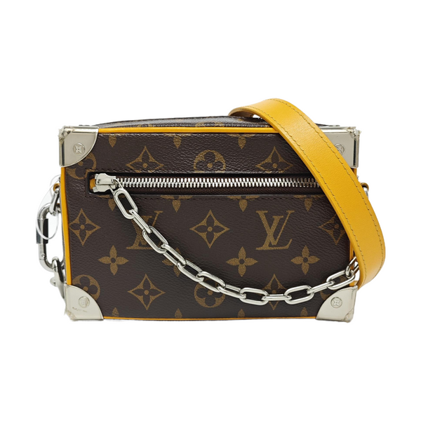 SOFT TRUNK Mini Monogram Coated Canvas Brown