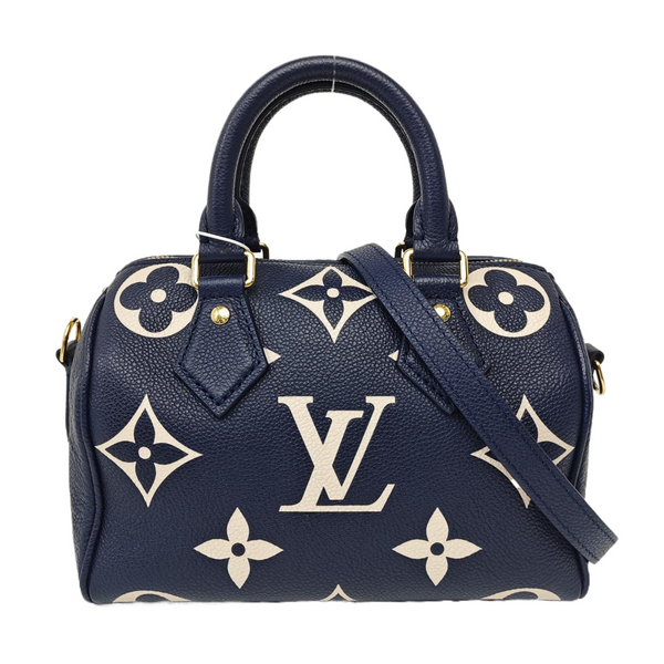 SPEEDY 20 Monogram Calfskin Blue
