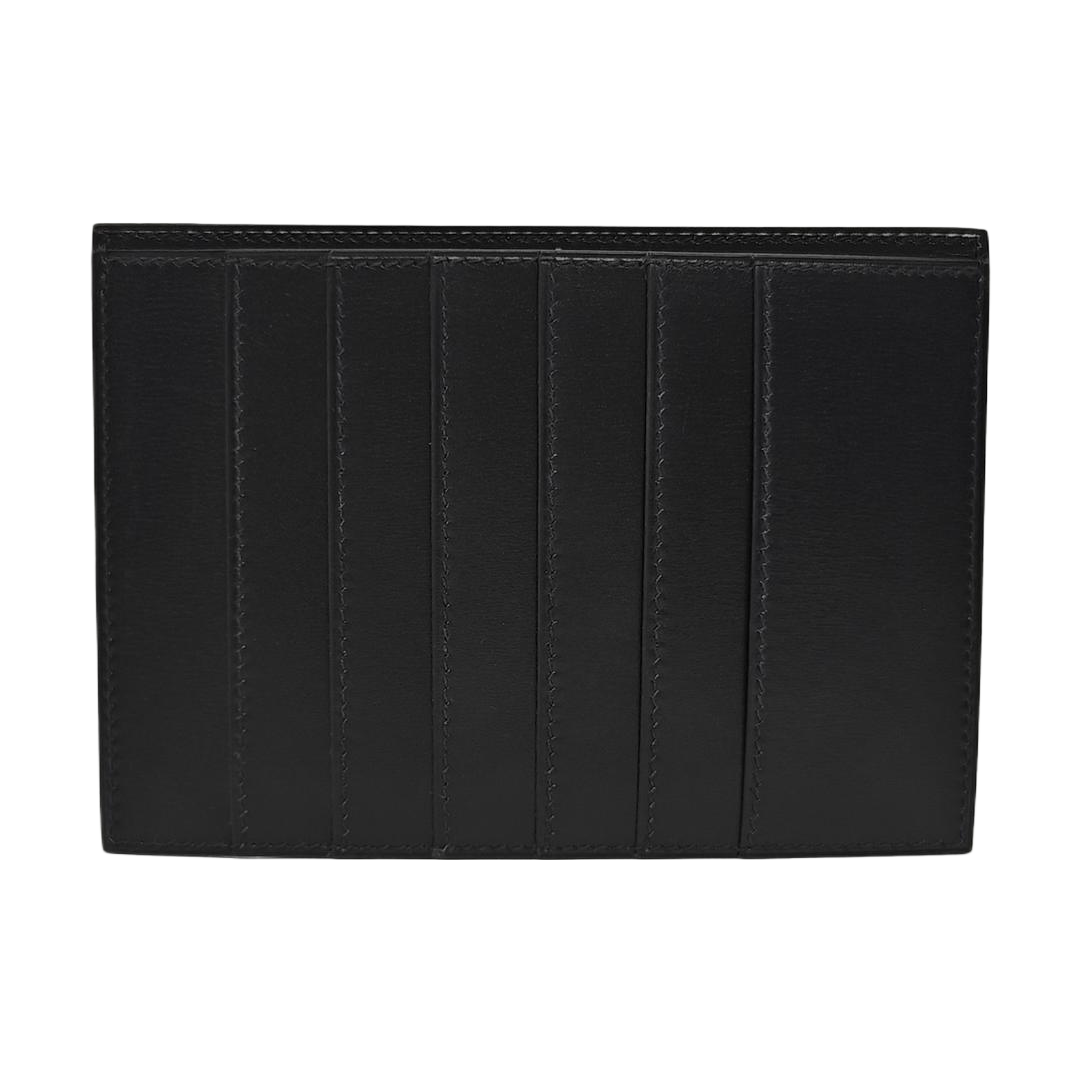 Box Calf Card Holder Black