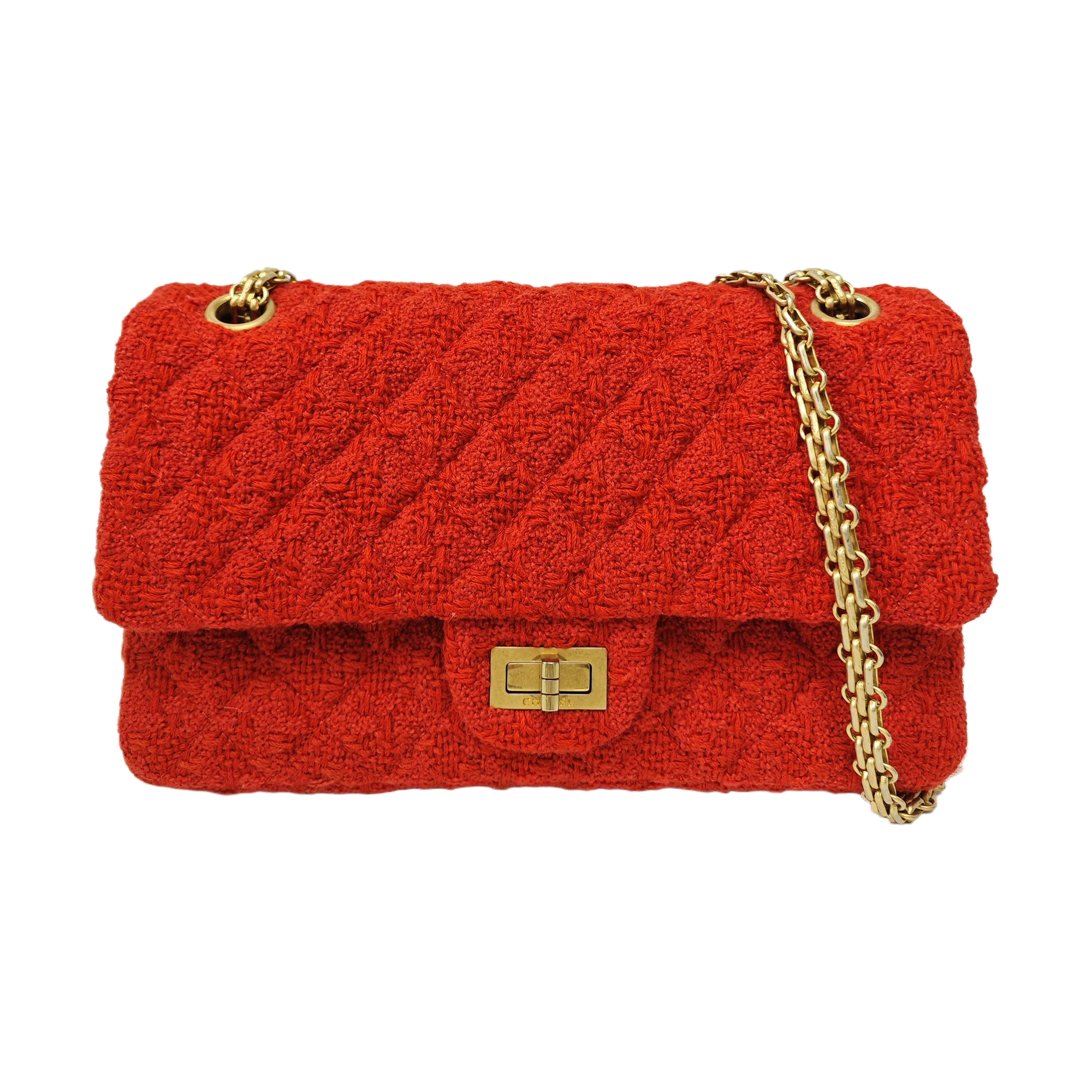 2.55 225 (small) Quilted Fabric Red