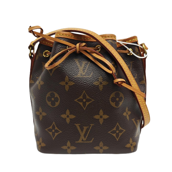 NÉONOÉ Nano Monogram Coated Canvas Brown