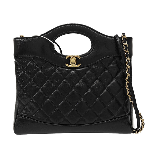 CHANEL 31 Mini Quilted Calfskin Black