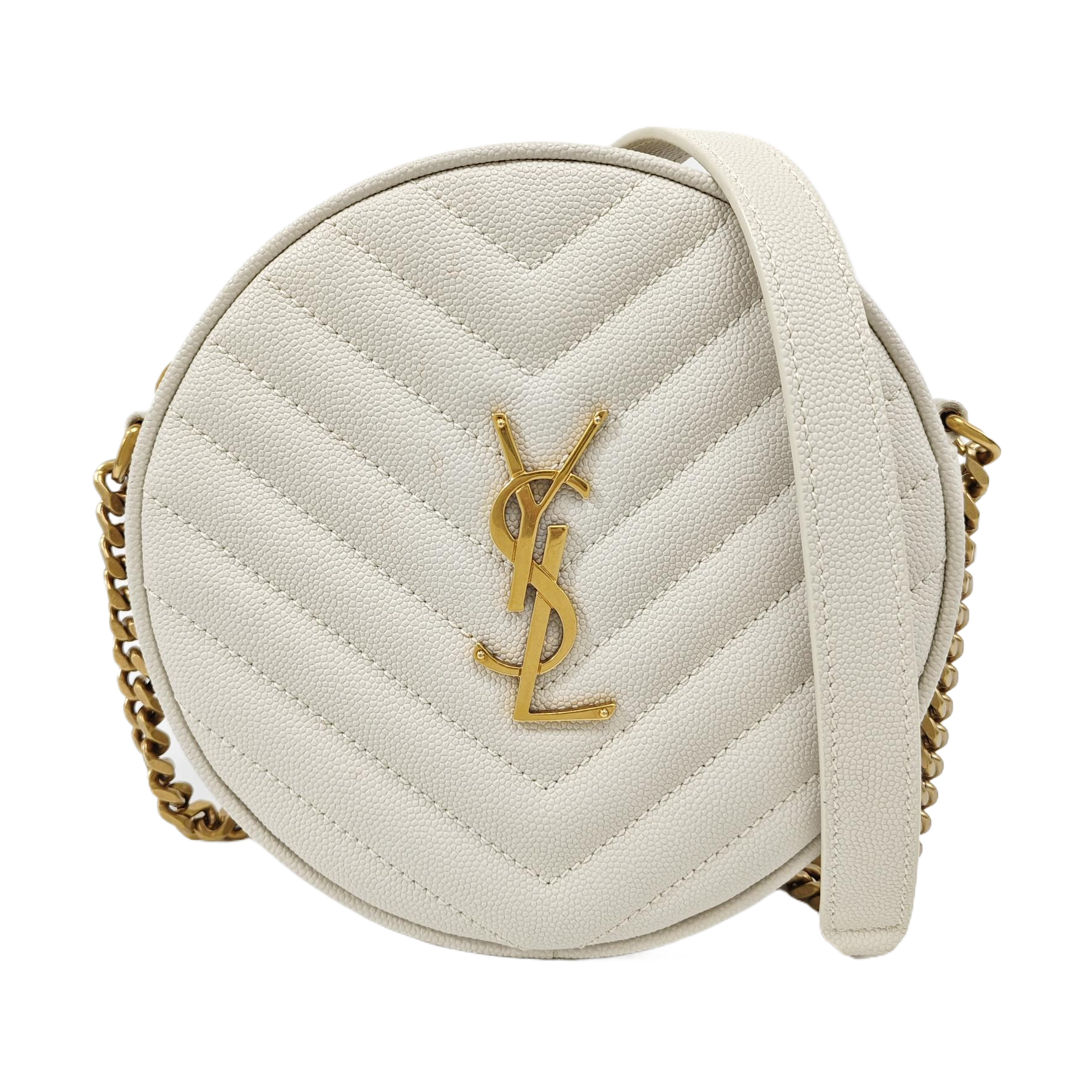 VINYLE Quilted Calfskin White