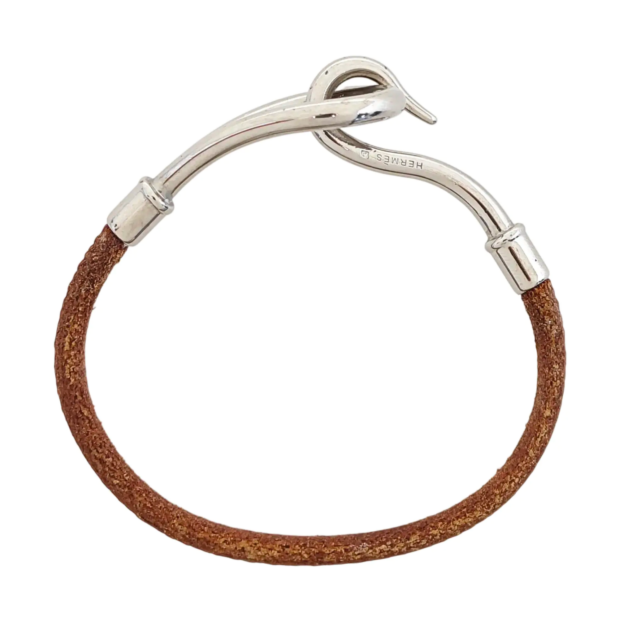 Jumbo Hook Metal Brown Bracelet