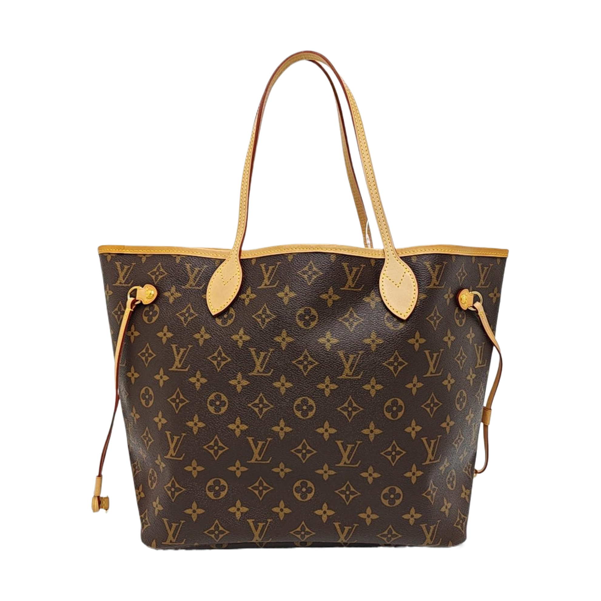 NEVERFULL MM Monogram Coated Canvas Brown