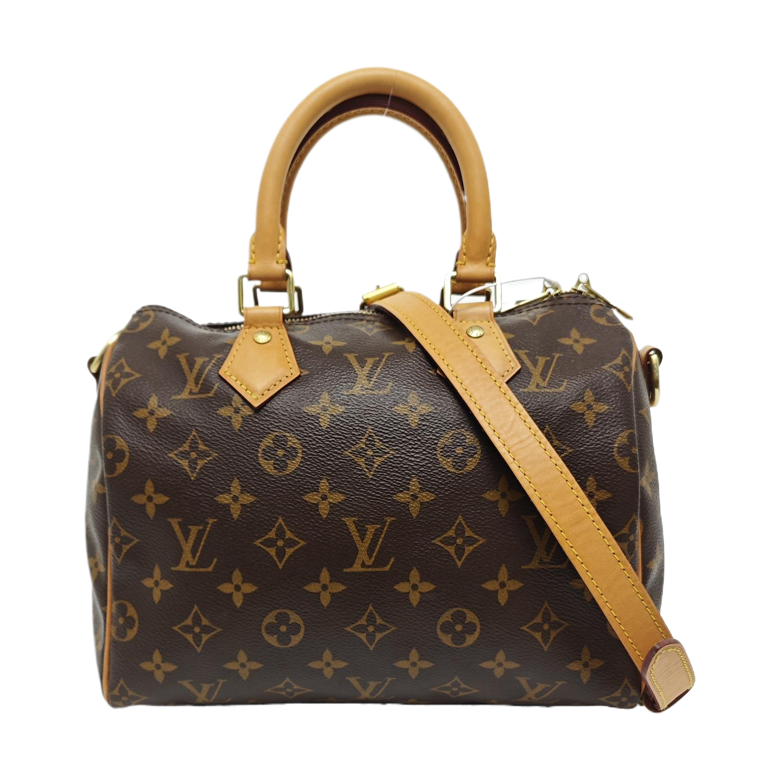 SPEEDY 25 Monogram Coated Canvas Brown
