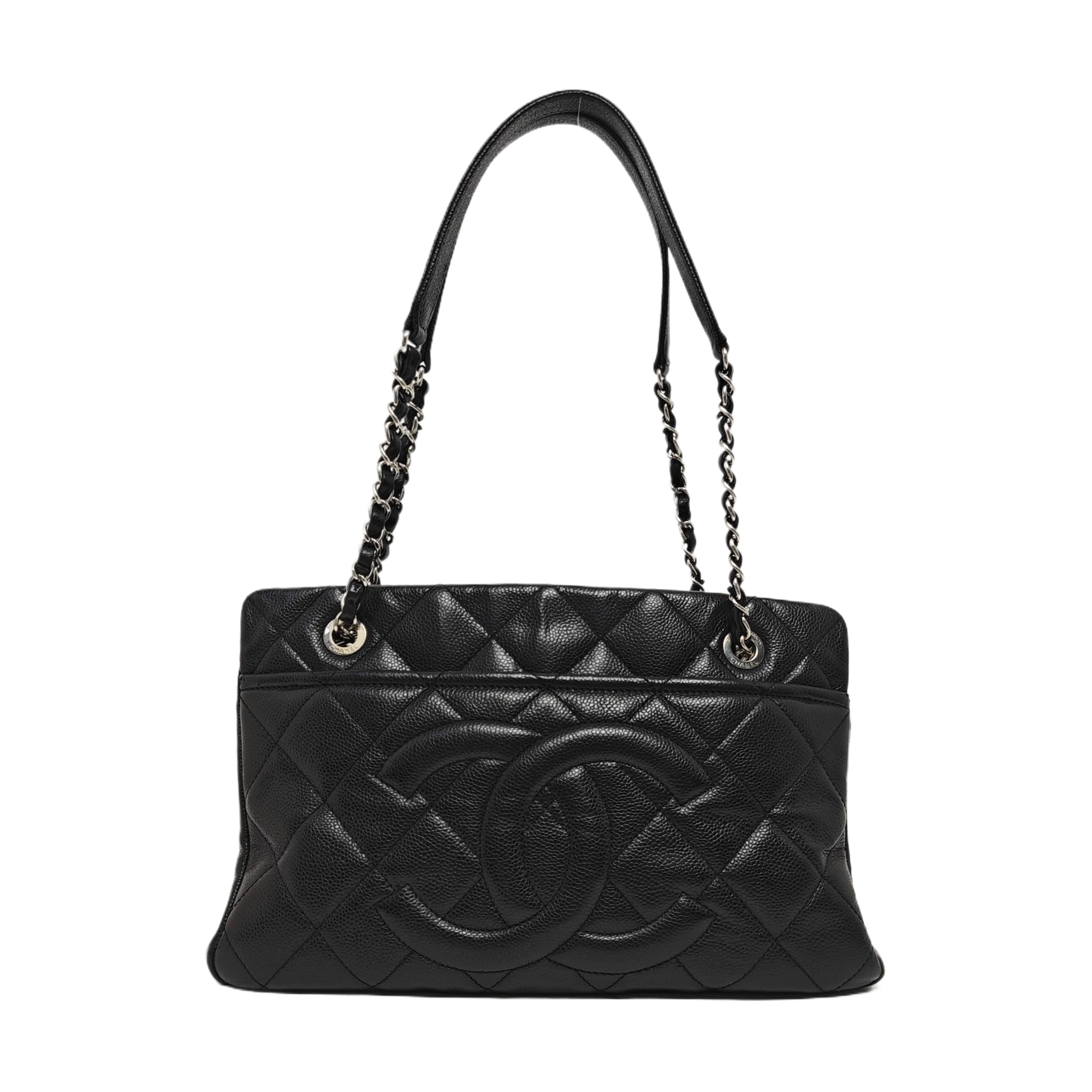 CC TIMELESS SOFT Quilted Grained Calfskin Black