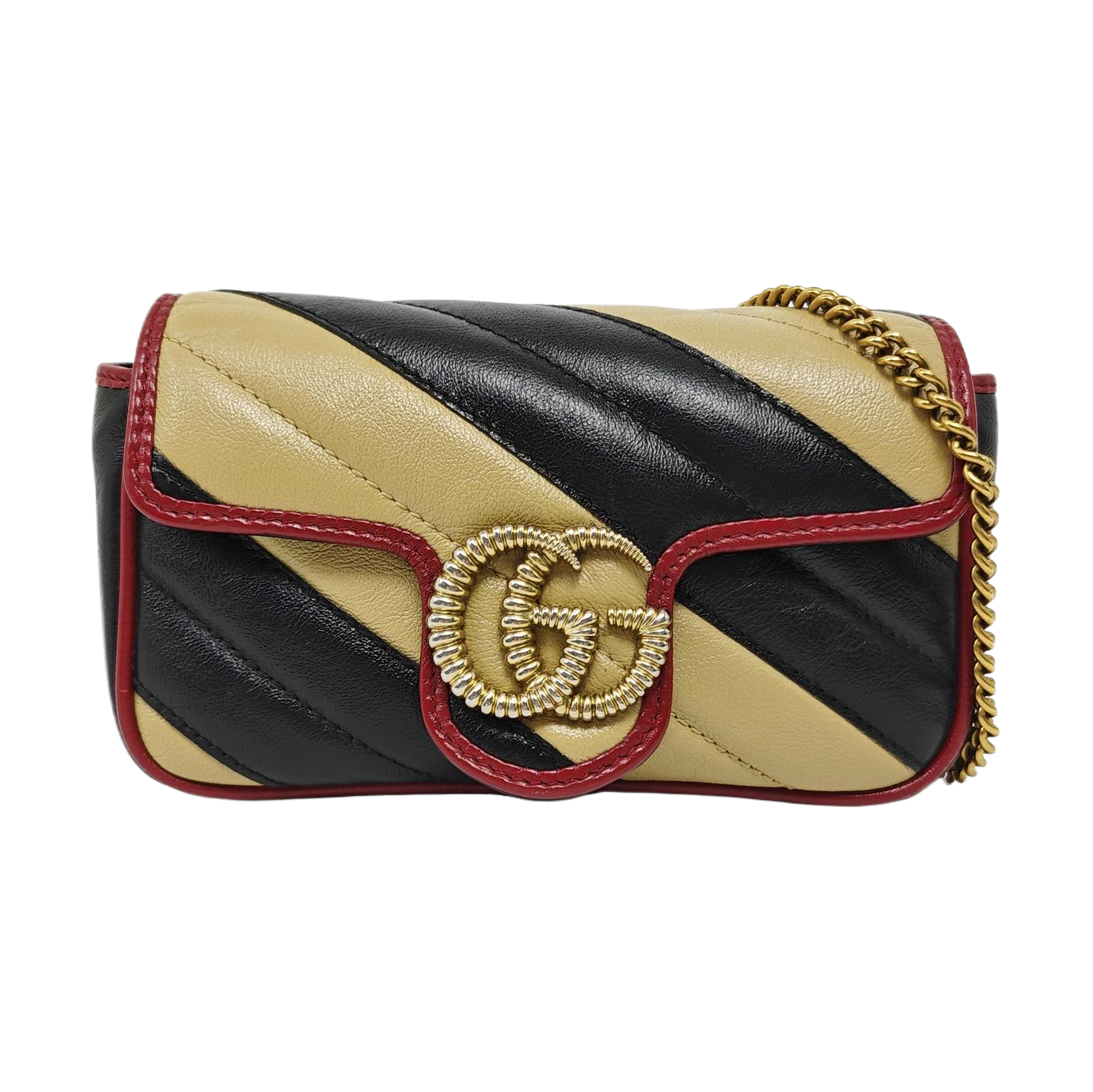 GG Marmont Super Mini Quilted Calfskin Multicolor