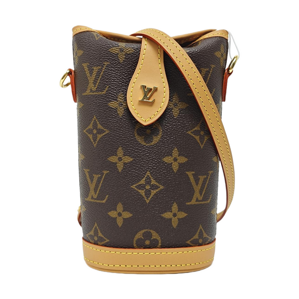 FOLD ME Monogram Coated Canvas Brown