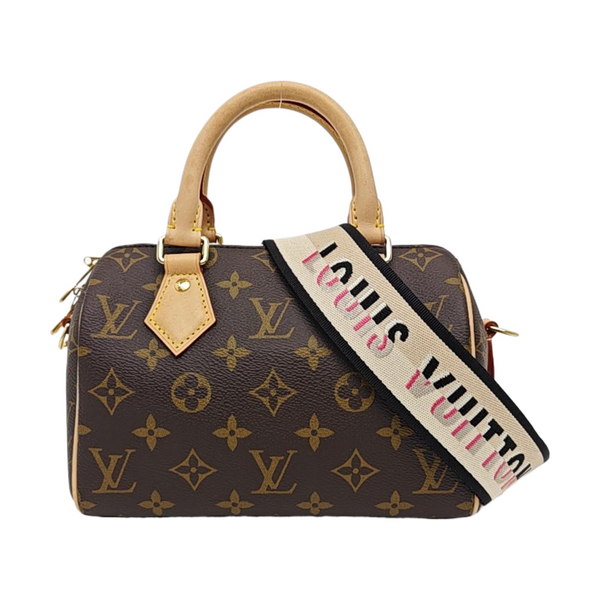 SPEEDY 20 Monogram Coated Canvas Brown