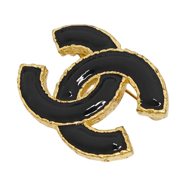 Metal Gold Brooch