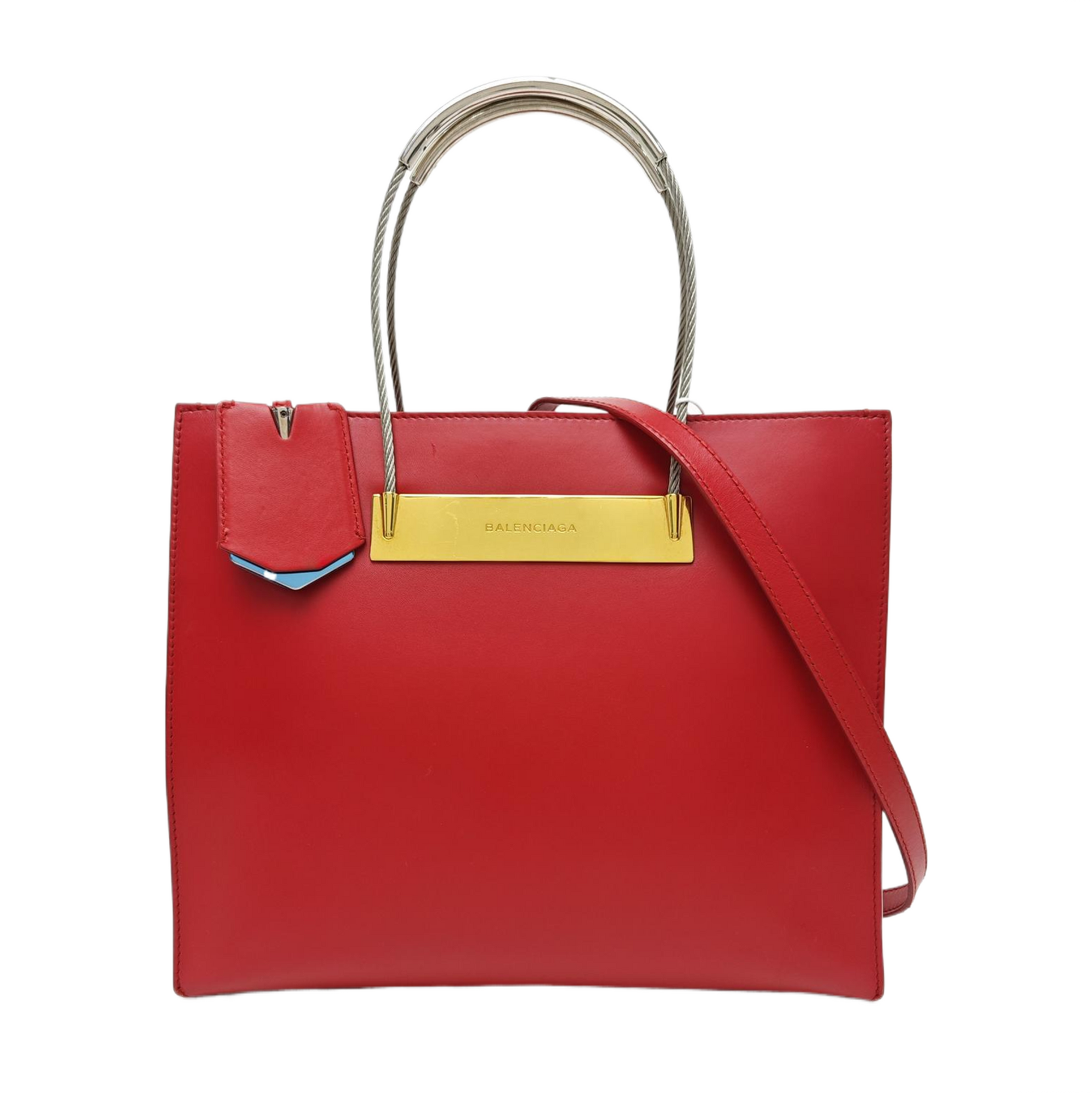 Calfskin Tote Bag Red