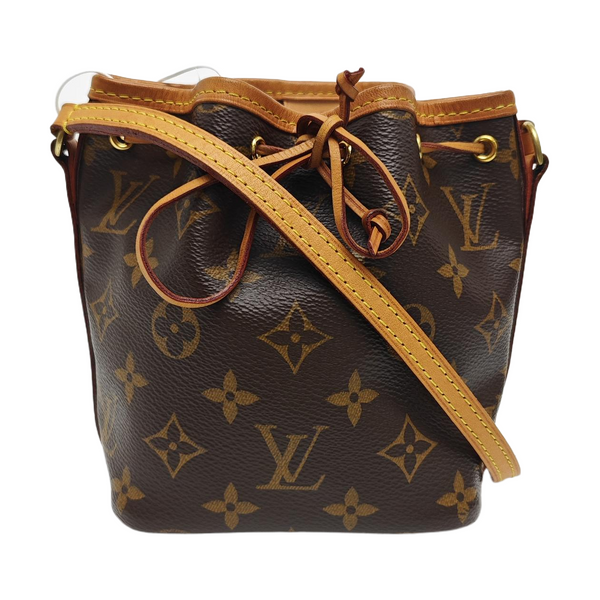 NÉONOÉ Nano Monogram Coated Canvas Brown