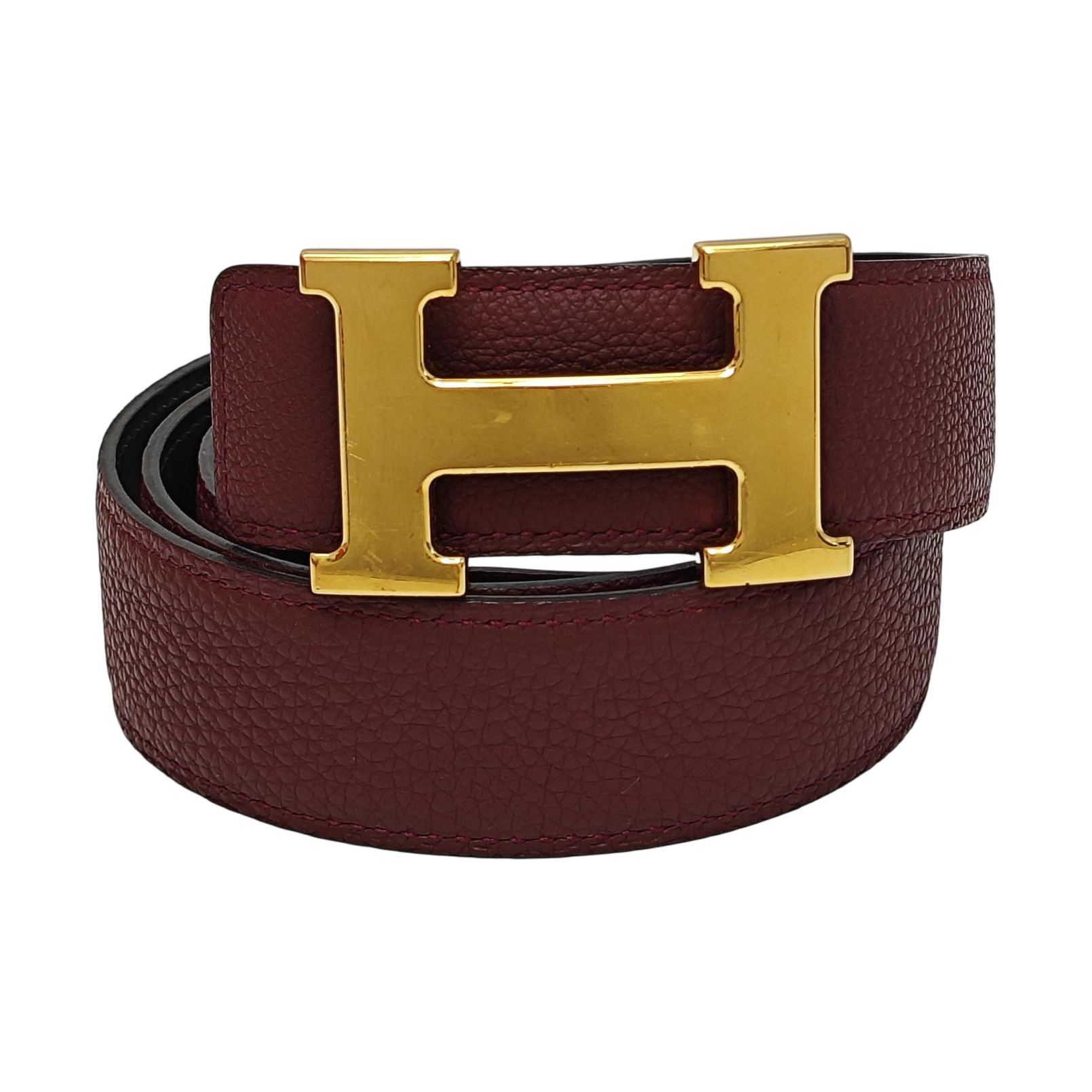 Leather Belt Red