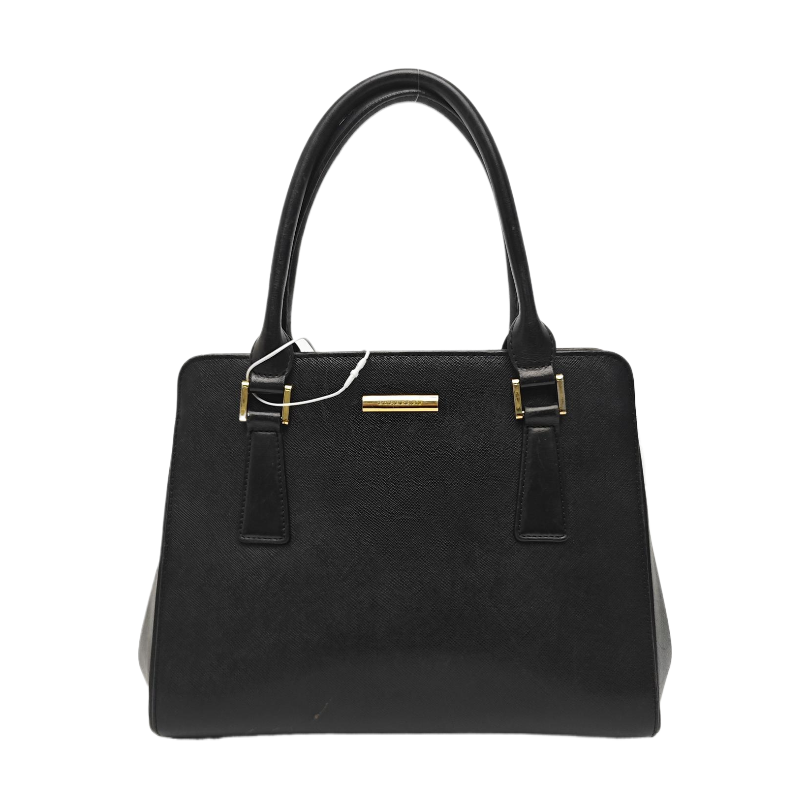 Calfskin Top Handle Bag Black