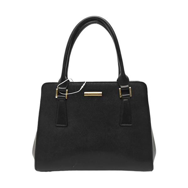 Calfskin Top Handle Bag Black