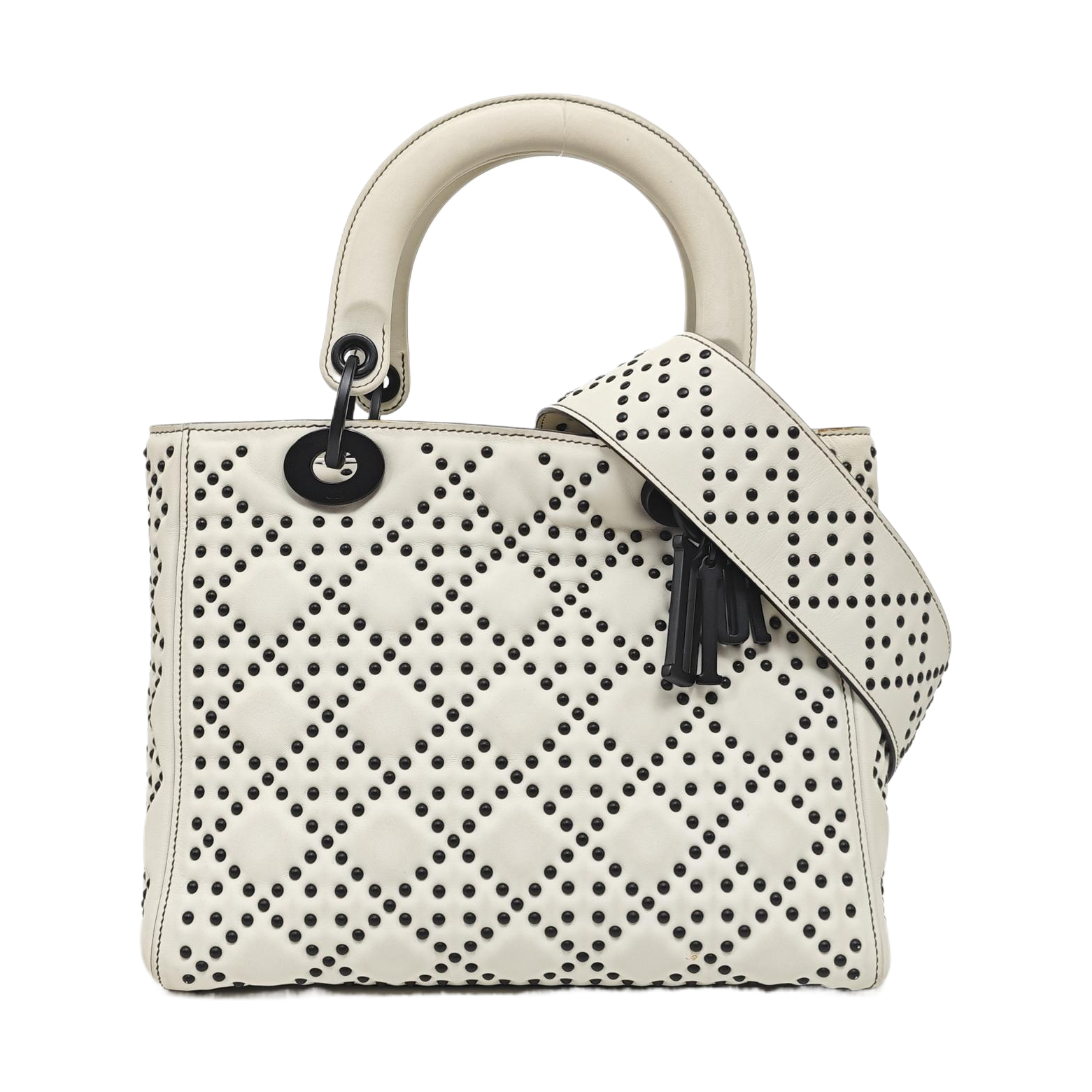 Lambskin Shoulder Bag White