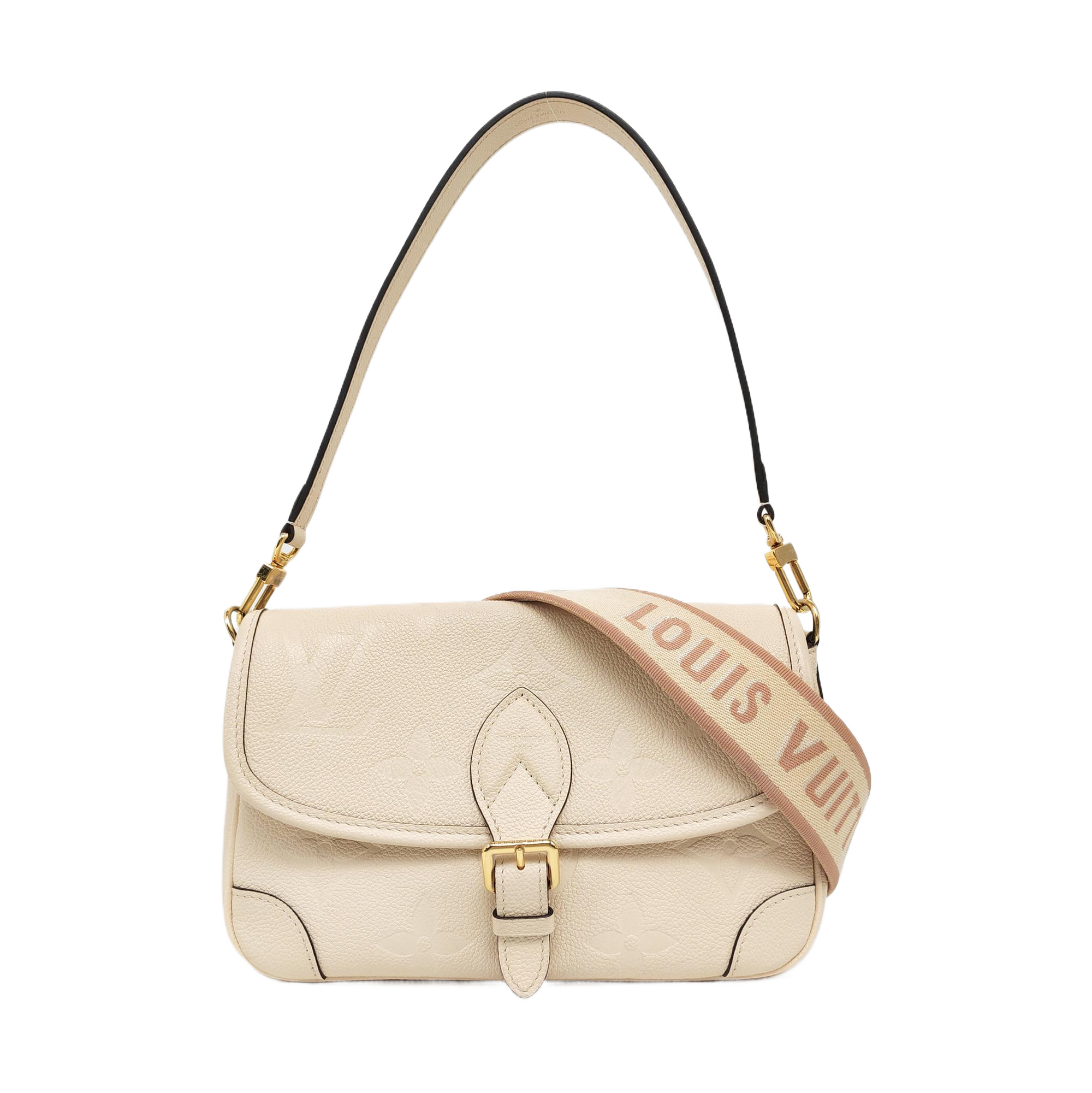 DIANE Monogram Calfskin Beige