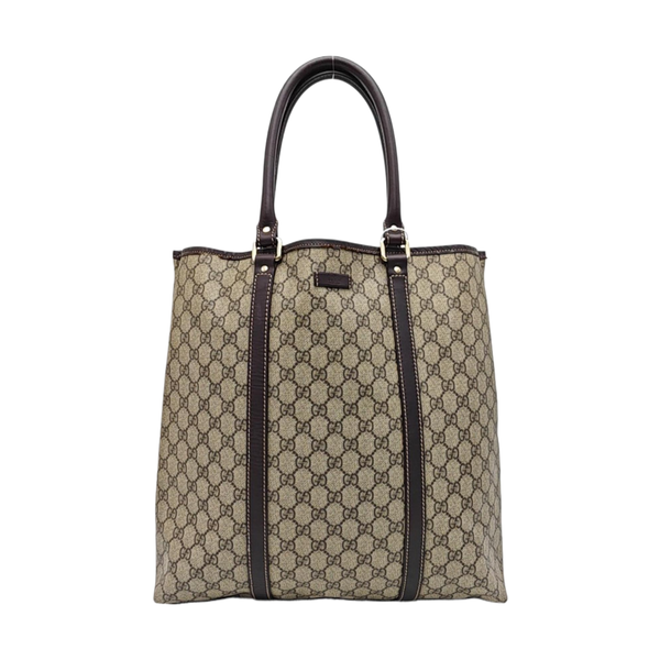 Monogram Coated Canvas Tote Bag Beige