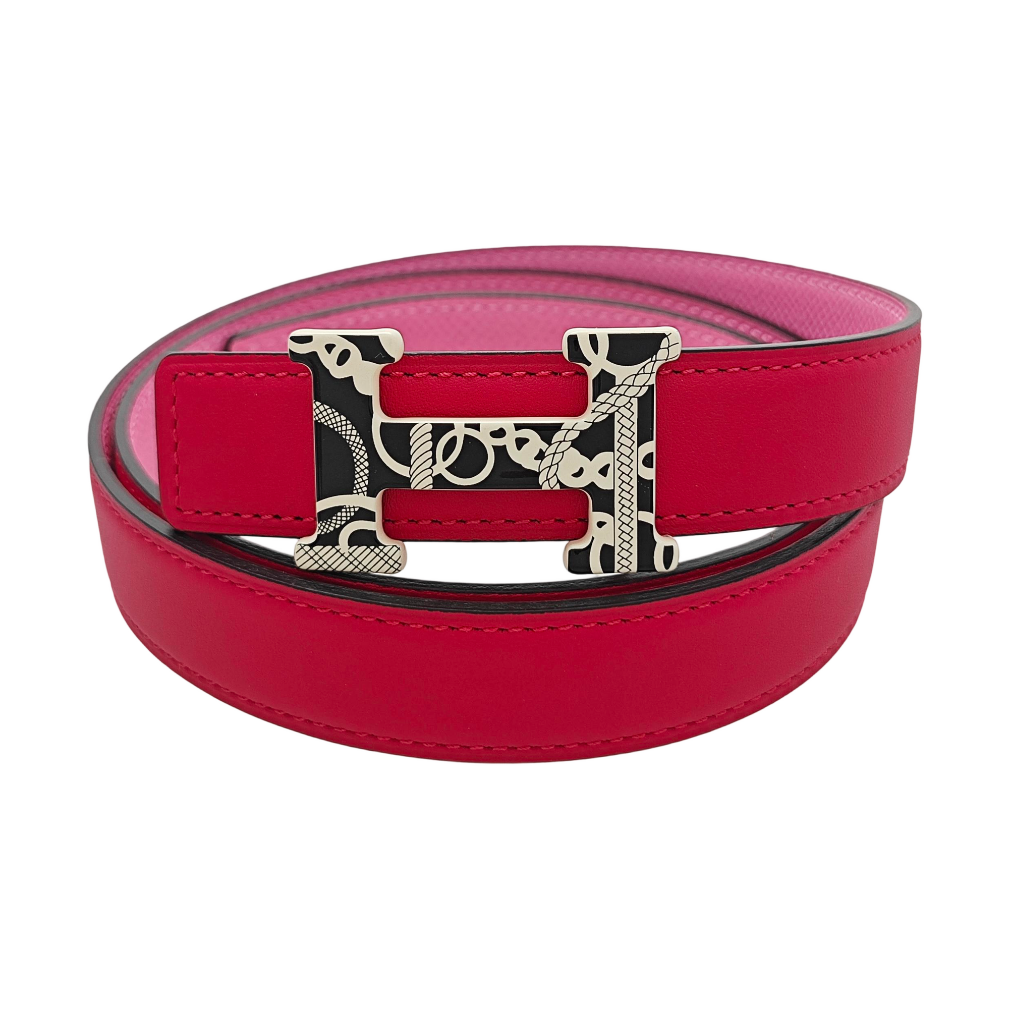 Leather Belt Red