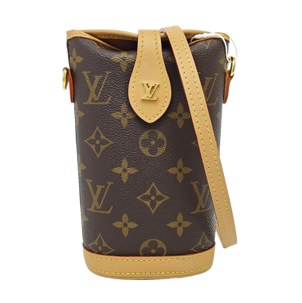FOLD ME Monogram Coated Canvas Brown